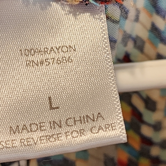 Dots Multicolor Zigzag Print Yogers Pants Size L - Picture 2 of 12